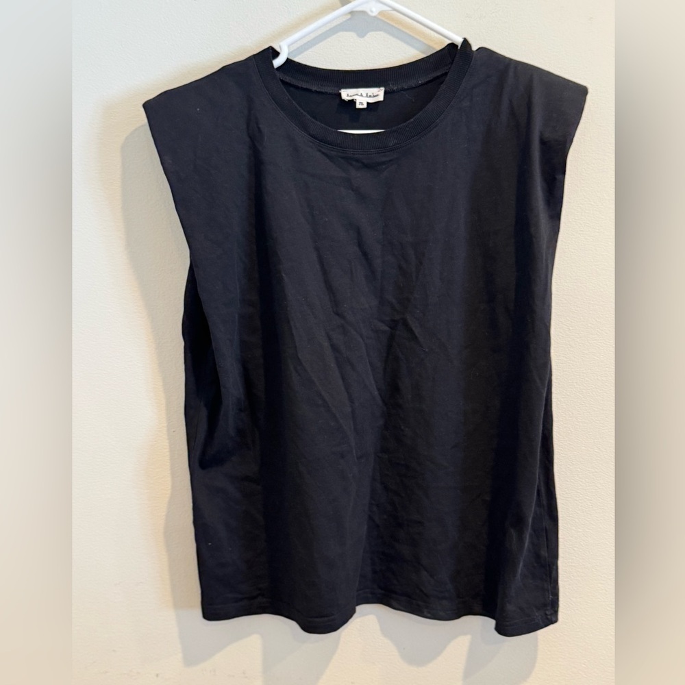 Aaron & Amber Padded‎ Muscle Tee medium black